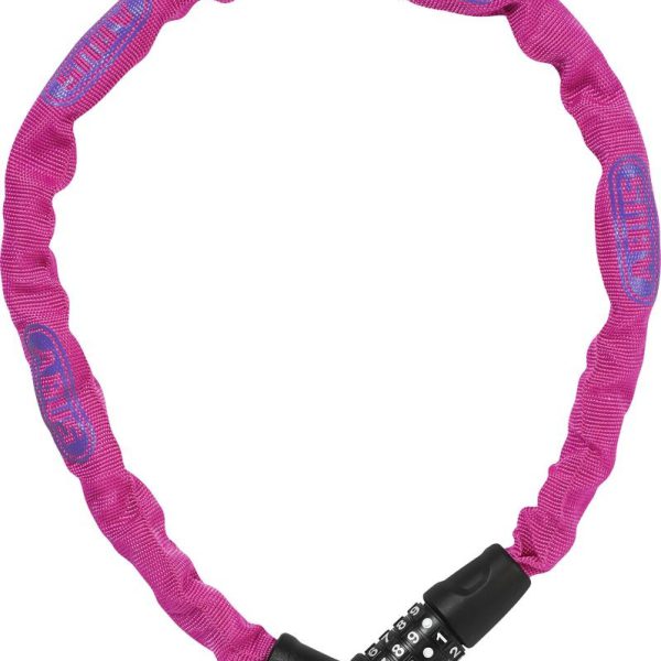 Abus Steel-O-Chain 5805C/75 Kædelås med kode 75 cm – Pink