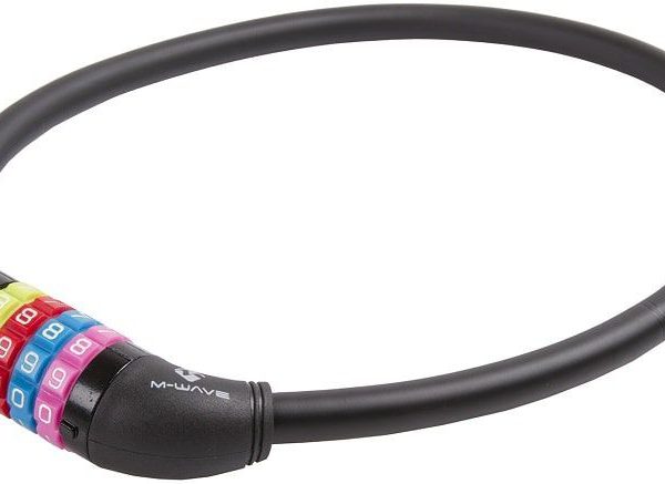 M-Wave Kædelås med Kode 6 mm × 65 cm – Sort
